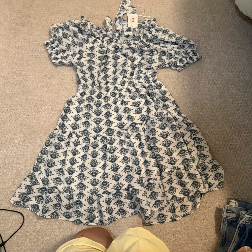 Blu Pepper floral ruffle dress